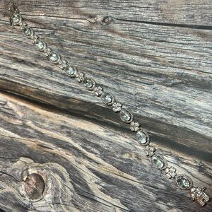 Natural 6.04ct Aquamarine and Zircon Bracelet